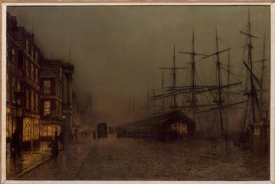 Glasgow, Clydeside / Painting by J.A. Grimshaw, 1887 by John Atkinson Grimshaw
